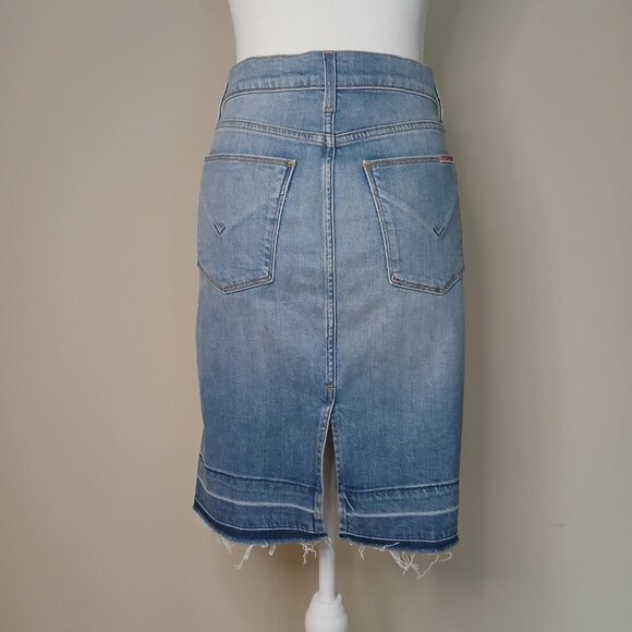 Women's Hudson Remi High Rise Denim Pencil Skirt Blue Size 25 - Picture 6 of 13